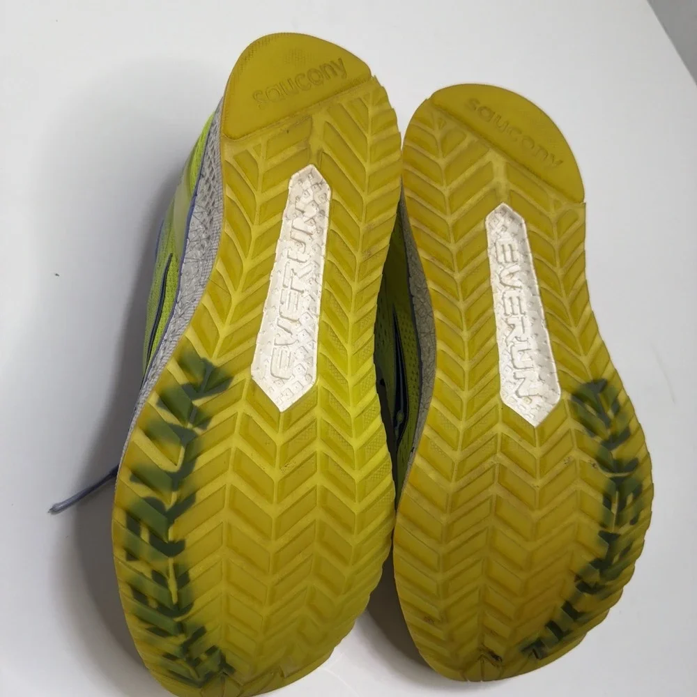 Saucony Everun Freedom ISO Women's 7 Running Shoes Purple Citron Preowned